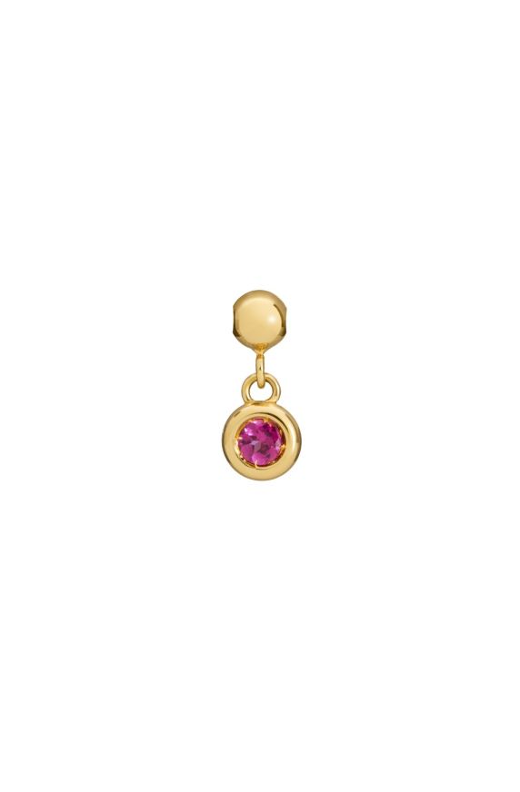 I Tesorini Pop charm with rodolite in yellow gold