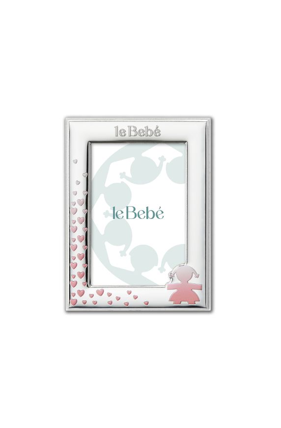 Frame for photo 9 x 13 cm Girl silhouette and hearts 