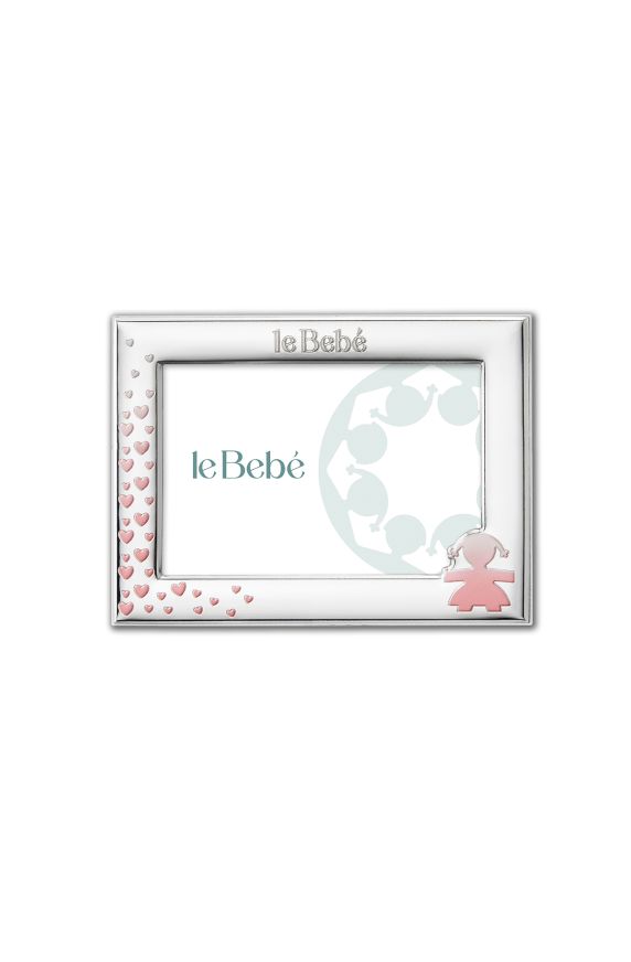 Frame for photo 15x10 cm Girl silhouette and hearts 