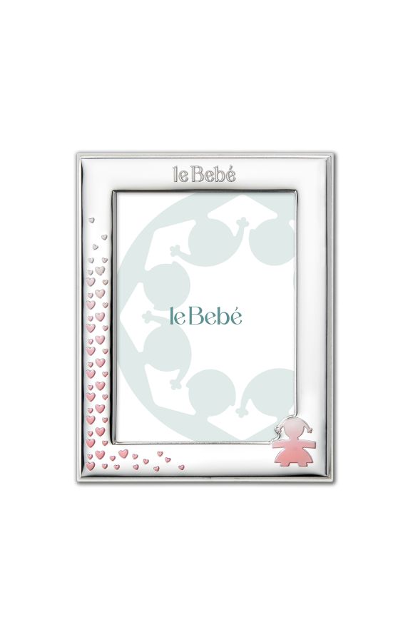 Frame for photo 13x18 cm Girl silhouette and hearts